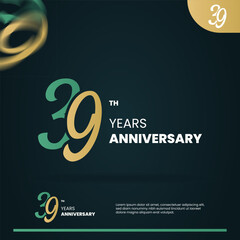 39th anniversary logo design