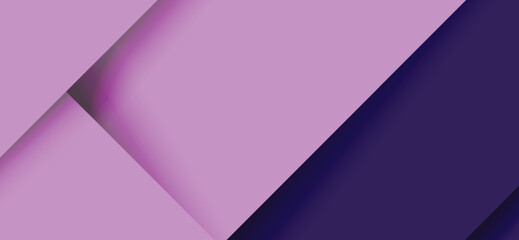 This image features a sleek, modern design with overlapping geometric shapes in shades of pastel pink, lavender, and deep indigo, creating a visually engaging layered composition