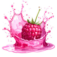 Raspberry Splash - A Burst of Flavor and Color.