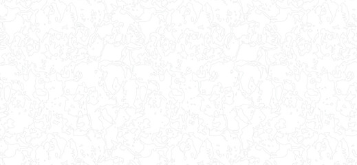 The background displays a subtle, abstract white and pale gray design featuring irregular, curving lines and organic, flowing shapes, creating an airy, delicate, and minimalist aesthetic