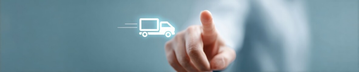 Obraz premium Modern High-Quality Digital Shipment Tracking Interface with Real-Time Delivery Monitoring for Professional Logistics and Corporate Marketing Use