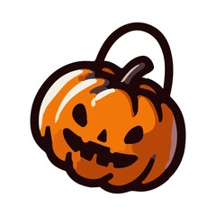 Halloween pumpkin illustration design