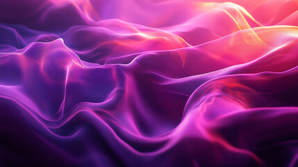 Obraz premium Vibrant black, purple, pink, and yellow gradient with dynamic arc light effect, neon glow, and high-contrast mesh blending for a striking abstract background.