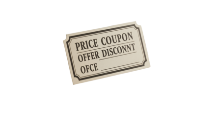 Vintage Offer Coupon Concept