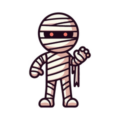 Halloween mummy illustration design