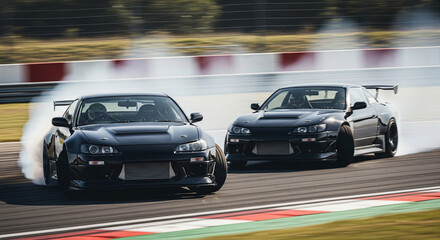 car control drifting on Race track