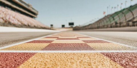 High-Quality Urban Racetrack Starting Grid Close-Up Modern Sports Event Background for Automotive Marketing and Professional Advertising Campaigns