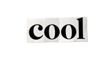 Word Cool on Torn Paper, Concept