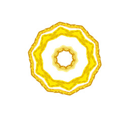 Shimmering Gold Floral Frame for Artistic Invitations, Luxury Banners, and Background Decorations On  transparent background