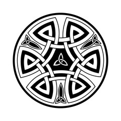 Scandinavian symbol with runes vector illustration