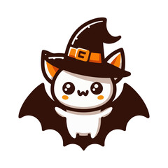 Halloween bat illustration design