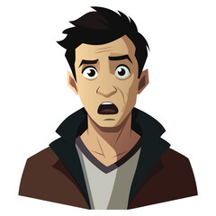 Vulnerable young male showing an open emotional expression, displaying empathy, sadness, and deep genuine feeling.