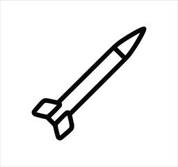 Military set of web icons in line style. Soldier, war, weapon, army, helicopter, rocket, pistol, rifle, grenade, knife, revolver, dynamite, helmet, defense, and combat symbols. Outline vector illustra