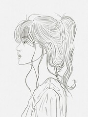 Painting girl sketching girl