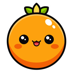 Orange cartoon vector 