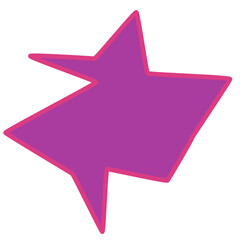 Vibrant Purple Star Graphic