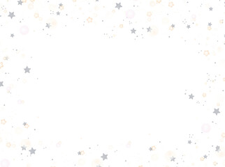 Festive christmas Star dust bokeh fall on transparent background, luxury new year confetti star Bokeh dust white particles explosion, png image 