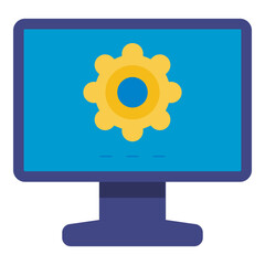 internet technology programming project flat icon