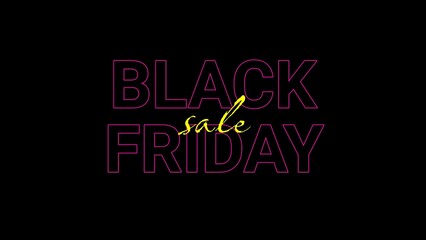 Black Friday Sale Modern Promotional Banner, card, poster