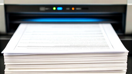 Automated Loan Process in Business Offices Document Handling Environment Close-Up Viewpoint on Printing Workflow