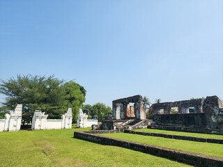 Historic ruins of Kaibon Palace, former royal residence of the Sultanate of Banten, located in Serang, Banten, Indonesia.