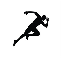 Man standing, walking, and running icon set. People symbols showing person in motion and posture. Human figure standing, walking, and running poses. Outline vector illustration.
