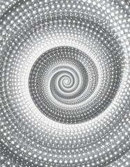 Concentric Spiral Dot Pattern