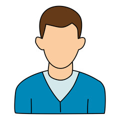 Male Office Worker Avatar Illustration