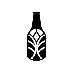 A minimalist icon of a beer bottle.