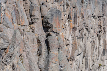 Gibbon Falls, Yellowstone National Park , Wyoming. Lava Creek Tuff of Yellowstone Group - Member A. 