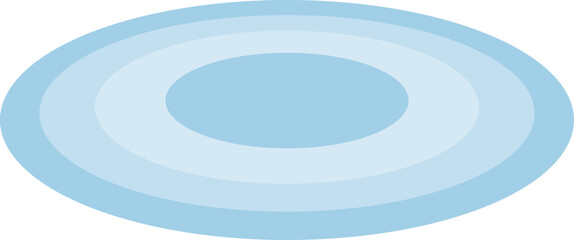 Obraz premium Light Blue Concentric Oval Shape Illustration