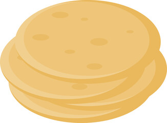 
Stack of Tortillas Illustration