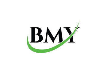 BMY Letter Modern  Monogram Logo | Minimal Initials Icon Design.