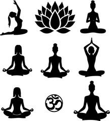 Yoga Silhouette Harmony Bundle