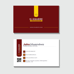 Clean and creative business card design template psd file