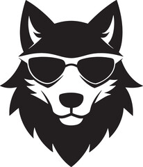 vector illustration of a wolf