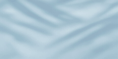 Obraz premium Blue and white satin silk fabric background with smooth flowing texture