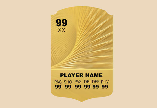 Fc football player card ready to edit