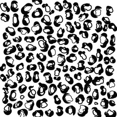 Seamless vector leopard skin print pattern for textile and wallpaper design