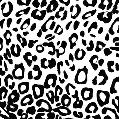 Seamless vector leopard skin print pattern for textile and wallpaper design
