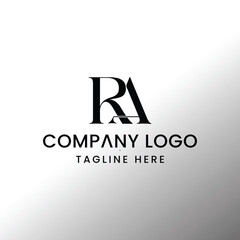 Initial Letter R A logo Design Outstanding Creative Modern Symbol  Sign