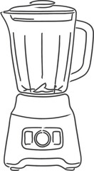 Countertop blender with jar lid and control buttons