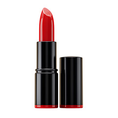 Red lipstick isolated on transparent background, Clipart png