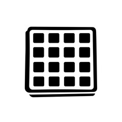 Waffle icon illustration perfect for breakfast delicious and tasty food.