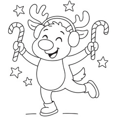 cute candle with holly bold & easy cute christmas coloring page, Whimsical Gingerbread House Coloring Pages for Kids & Adults, Christmas Coloring Pages, bold & easy cozy winter coloring book pages,