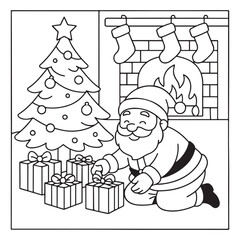 cute candle with holly bold & easy cute christmas coloring page, Whimsical Gingerbread House Coloring Pages for Kids & Adults, Christmas Coloring Pages, bold & easy cozy winter coloring book pages,