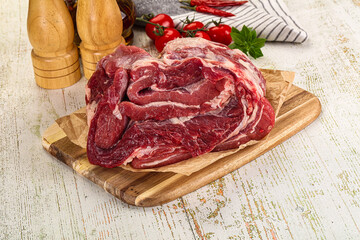 Raw beef meat for cooking