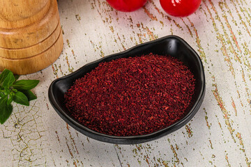 Natural organic Sumah powder for culinary