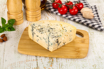 Gourmet blue cheese with mold
