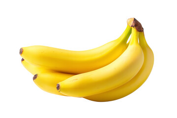 yellow banana isolated on transparent background, Clipart png